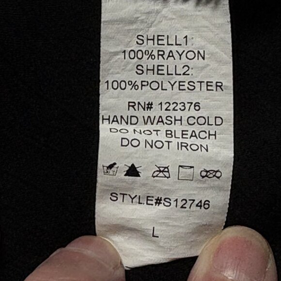 MUSTARD SEED Women Sheer Back V Neck Top Sleeveless Pullover Sz L Black 6-7 - Picture 7 of 10